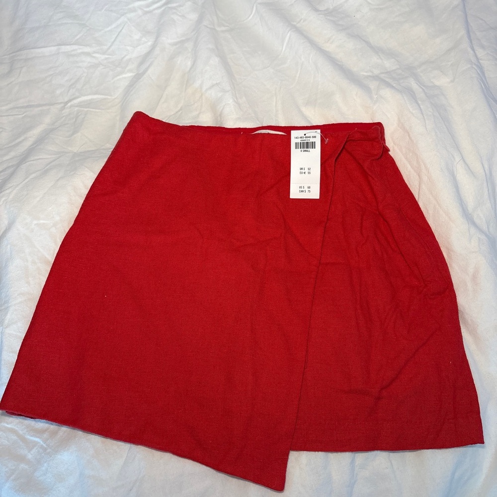 Abercrombie & Fitch Vibrant Red Mini Skirt